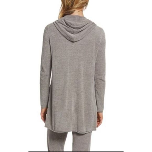 Barefoot Dreams Women 3X CozyChic UltraLite Long Rose Hooded Cardigan Pockets NW - Picture 4 of 7